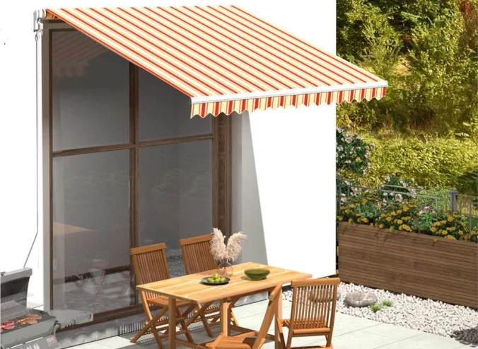 Replacement-Fabric-for-Awning-Yellow-and-Orange